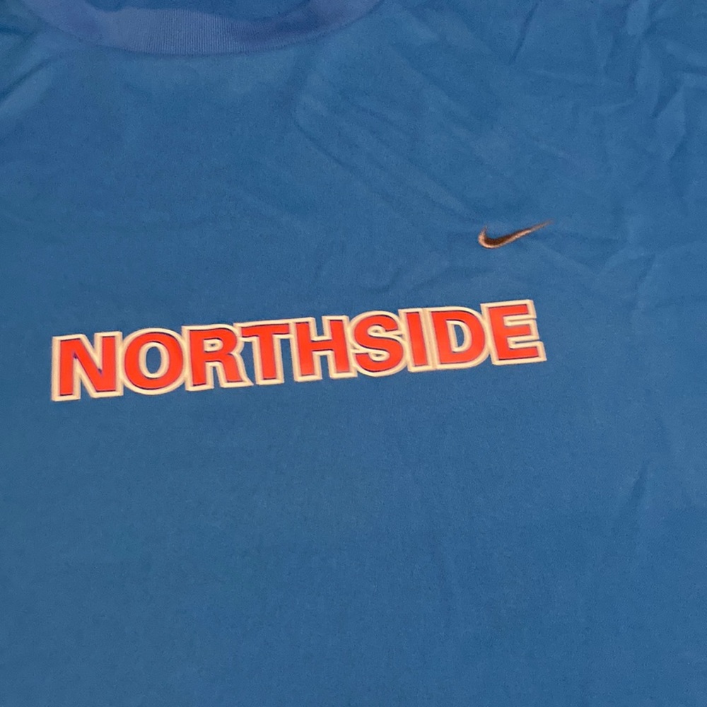 Nike Dri-Fit Run Chicago Cubs Northside short sleeve blue shirt Size XXL - Picture 2 of 6
